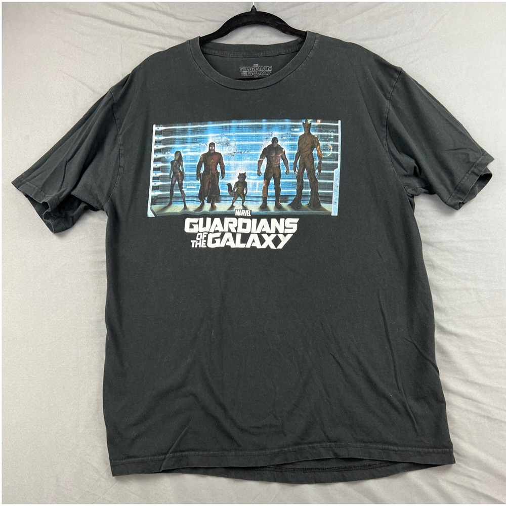 Marvel Guardians of the Galaxy T Shirt Mens XL Black Fair Graphic Mad Engine Tee